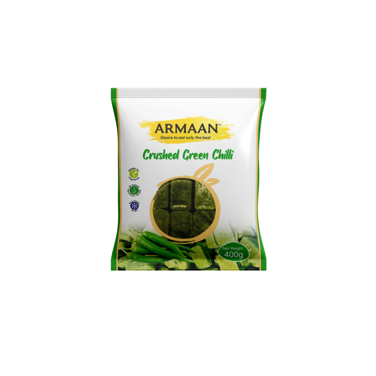 ARMAAN CRUSHED GREEN CHILLI 400G
