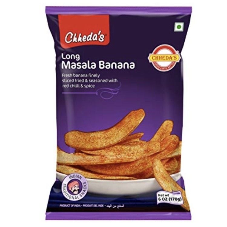 chhedas long masala banana chips 170g