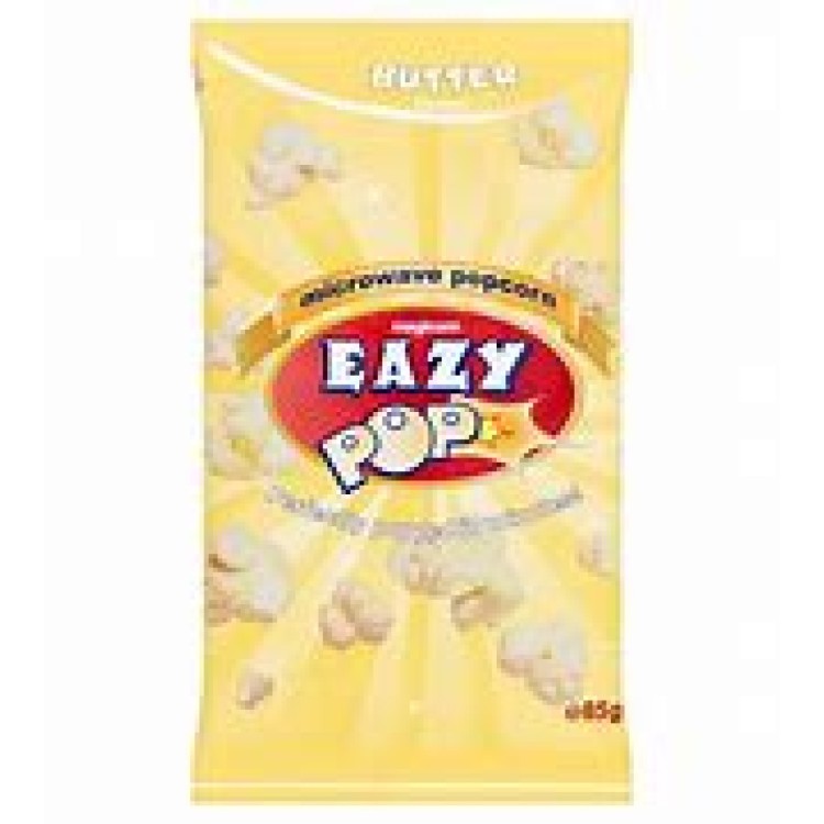 EASY POP BUTTER  MICROWAVE POPCORN 85gm