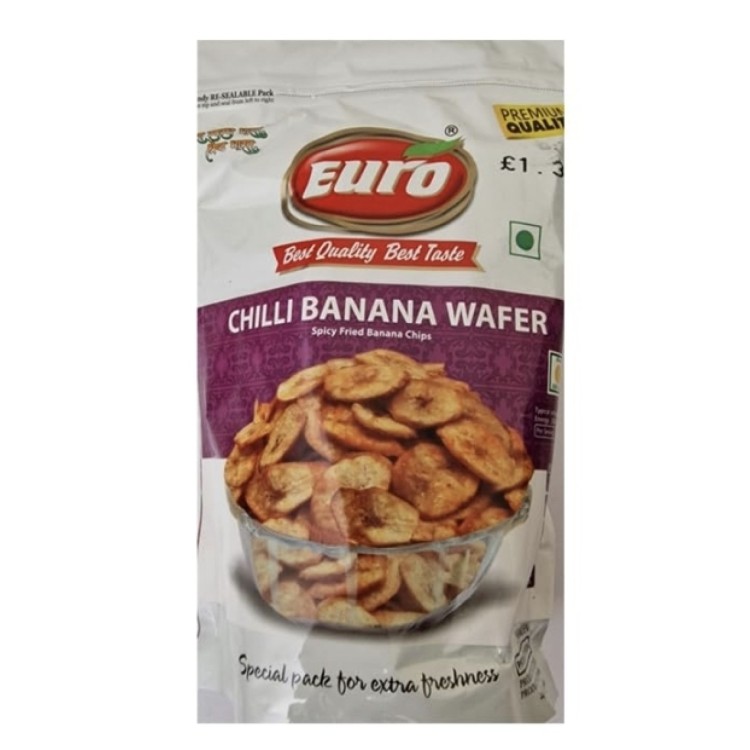 EURO BANANA WAFERS CHILLI LEMON 150G