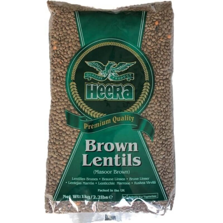 Heera Brown Lentils 1kg