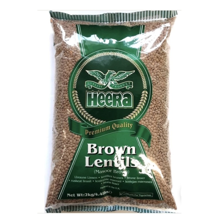 Heera Brown Lentils 2kg