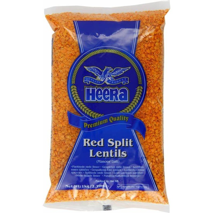 HEERA RED SPLIT LENTILS 1KG