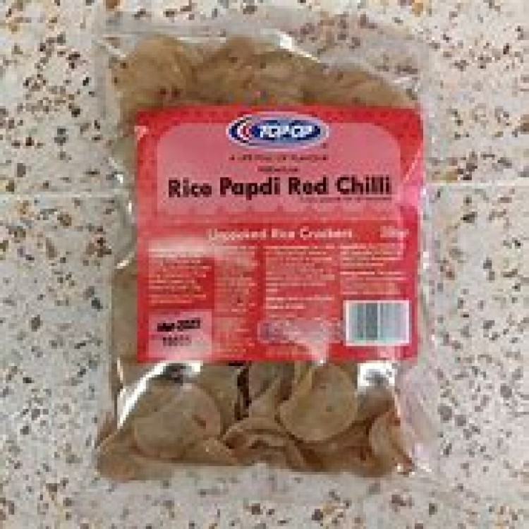 Topop Rice Papdi Red Chilli 200gm